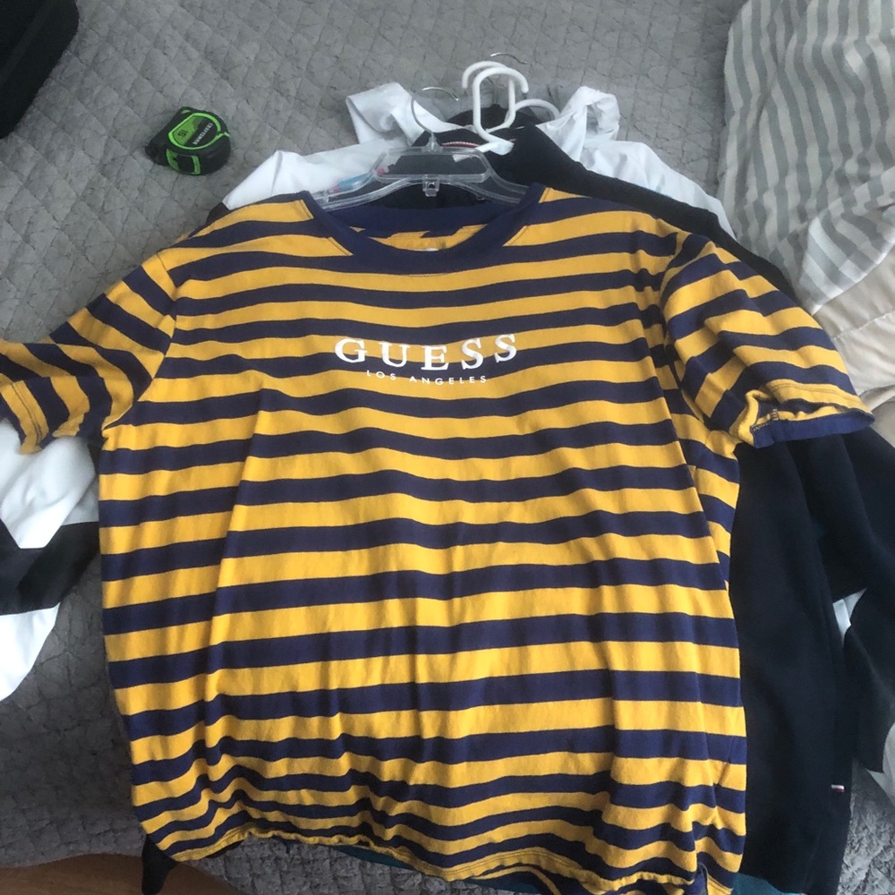 GUESS Blue and Gold T-shirt